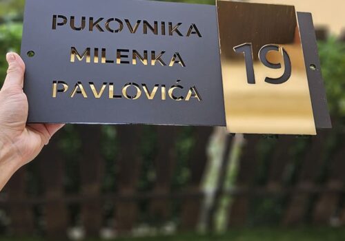 Model broja crni klirit-srebrno ogledalo 50x30cm