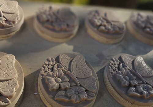 Alat za vakumiranje kalupa za sapune, cvet i leptir motiv