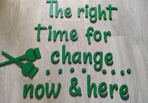 Dekoracija za frizerski salon