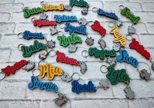 Drveni privesci sa imenom