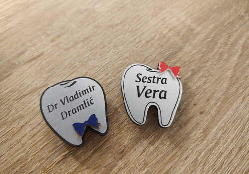 ID model pločice u obliku zubića