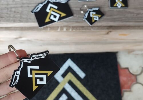 Model jednostrani klirit privezak sa štampom u boji