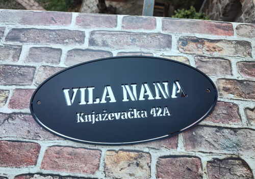 Model broja crni klirit-srebrno ogledalo 40x20cm