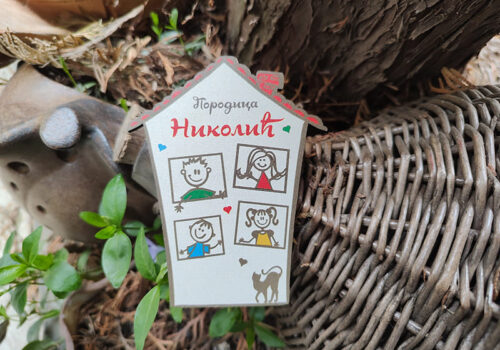 Model klirit kucica sa stampom u boji