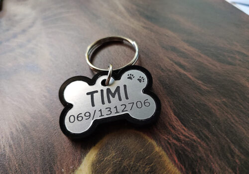 Privezak srebrna koska ojačan kliritom